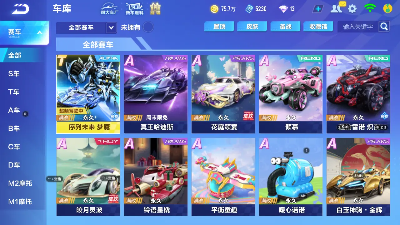 QQ飞车手游账号安卓QQLC604553【单T/序列未来梦魇/鎏龙神音女装
】 【VIP8】 永久T车1 永久T车皮肤1 永久A车2 女魔法套装1 永久T车：序列未来LYR； 永久T车皮肤：序列未来梦魇； 永久A车：凌天，A