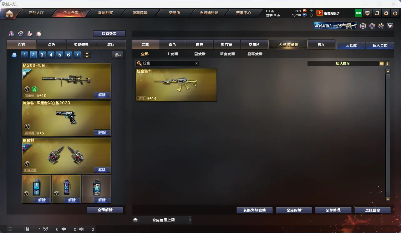 CFLC317885穿越火线账号详情图7 CFLC317885穿越火线账号详情图7