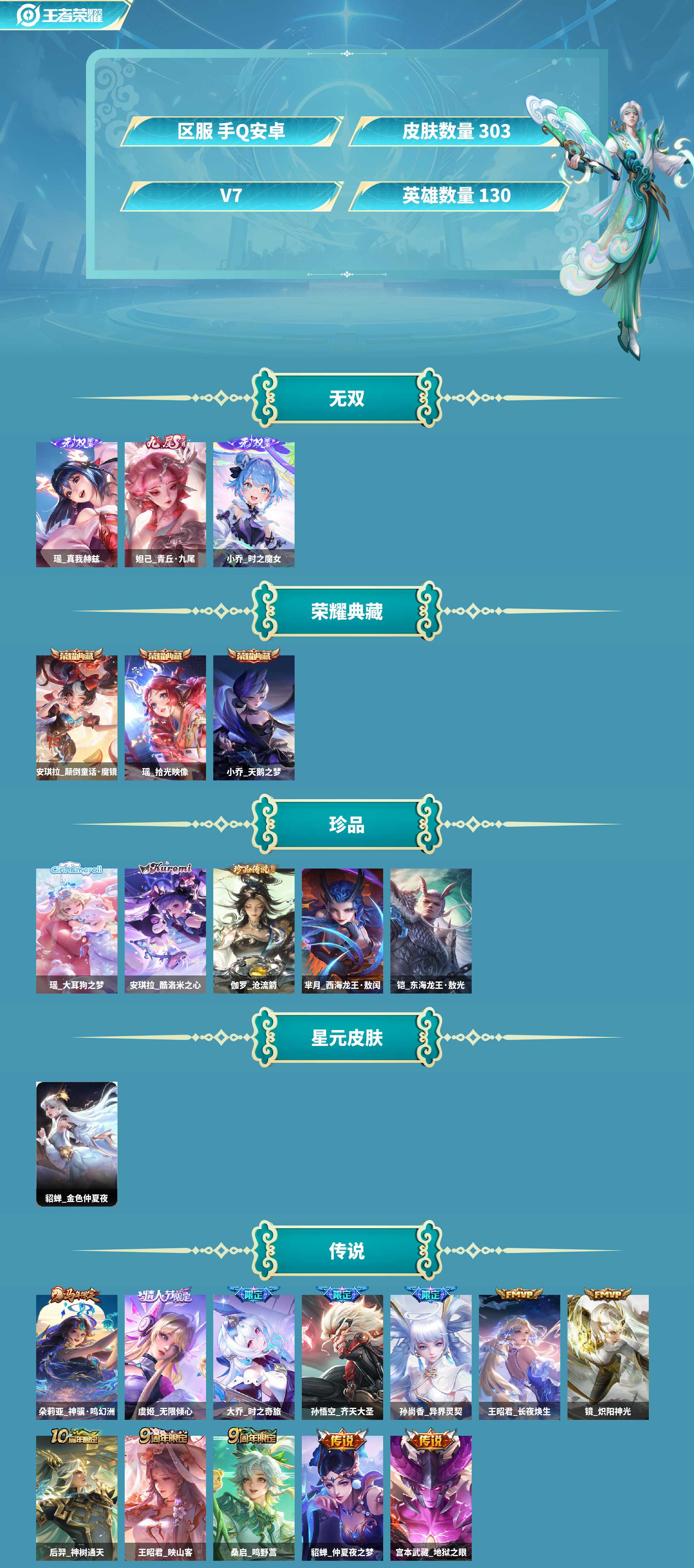 WZMMN4727632王者荣耀账号详情图2