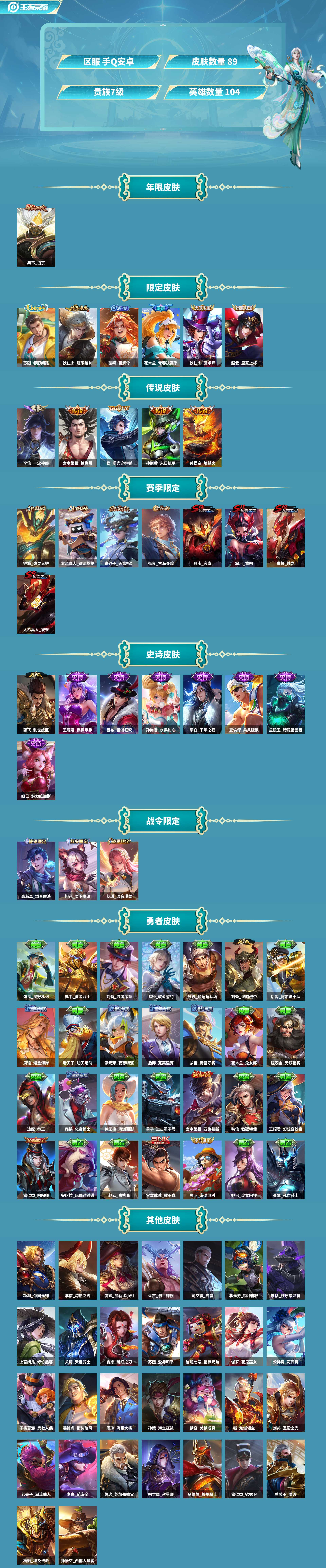 WZCMW420313王者荣耀账号详情图2