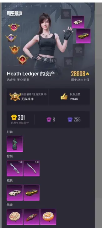 HPCMW4117847和平精英账号详情图3