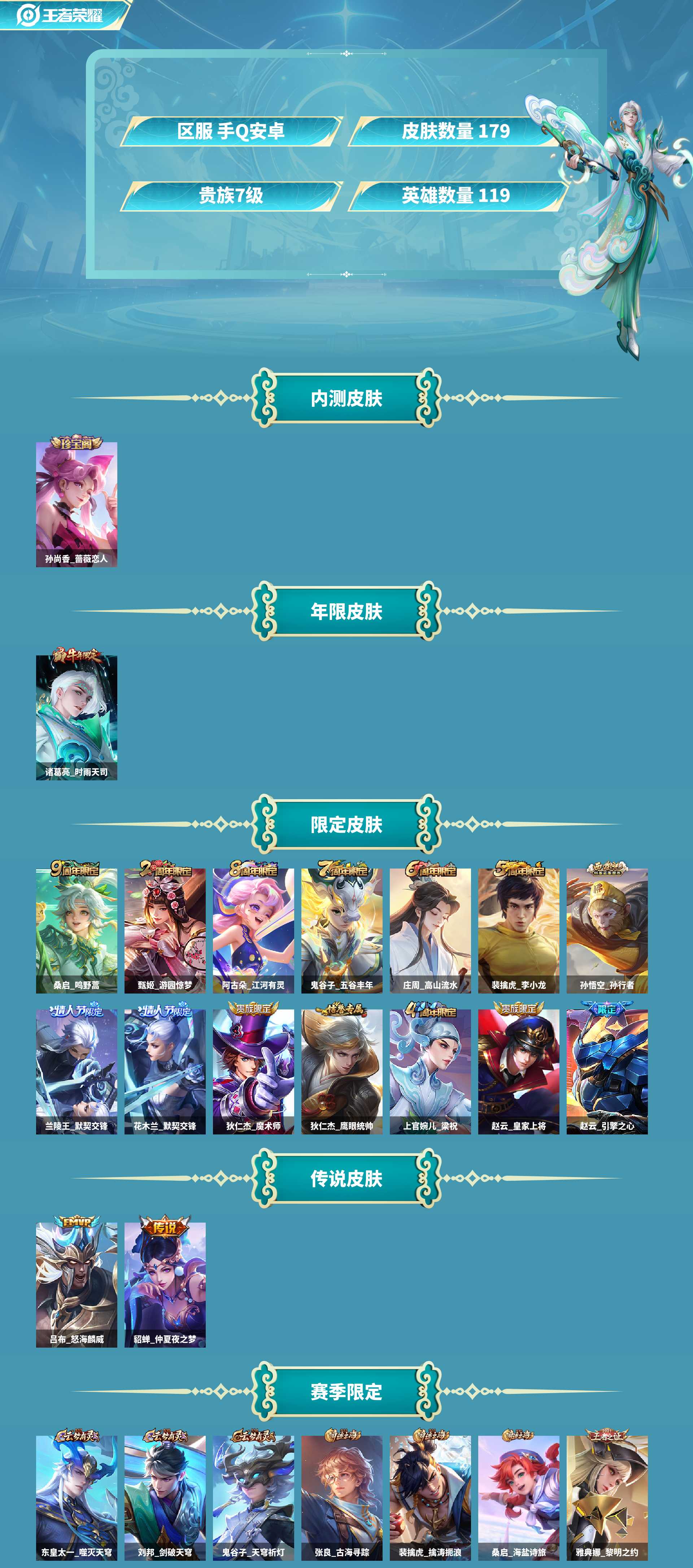 WZCMW420357王者荣耀账号详情图2