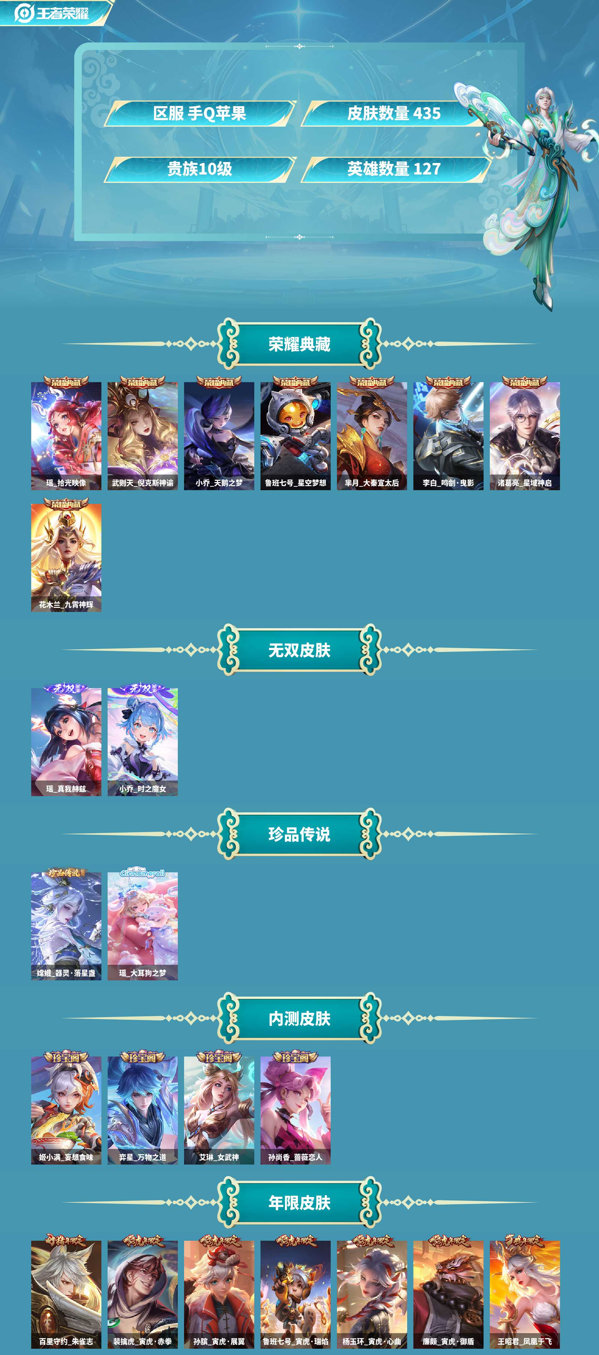 WZCMW420418王者荣耀账号详情图2