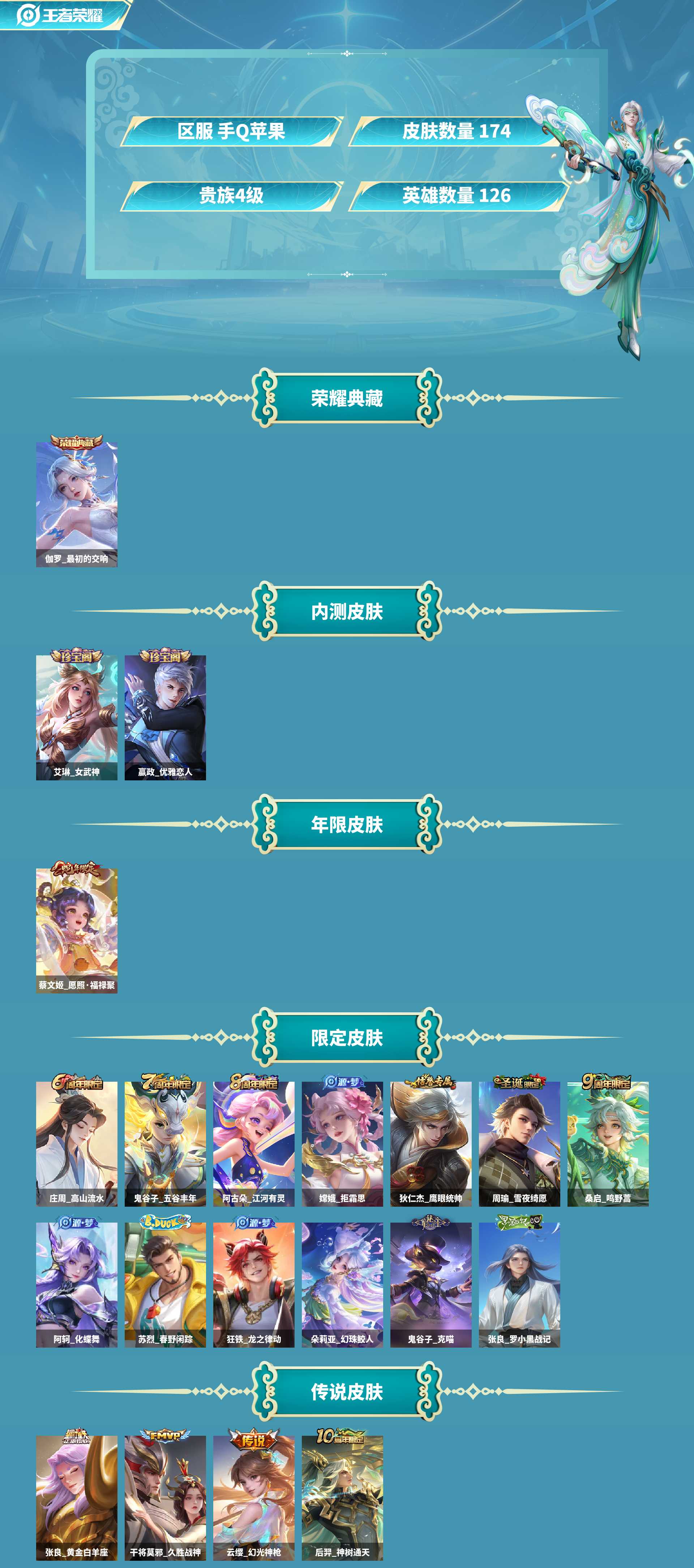 WZCMW420518王者荣耀账号详情图2