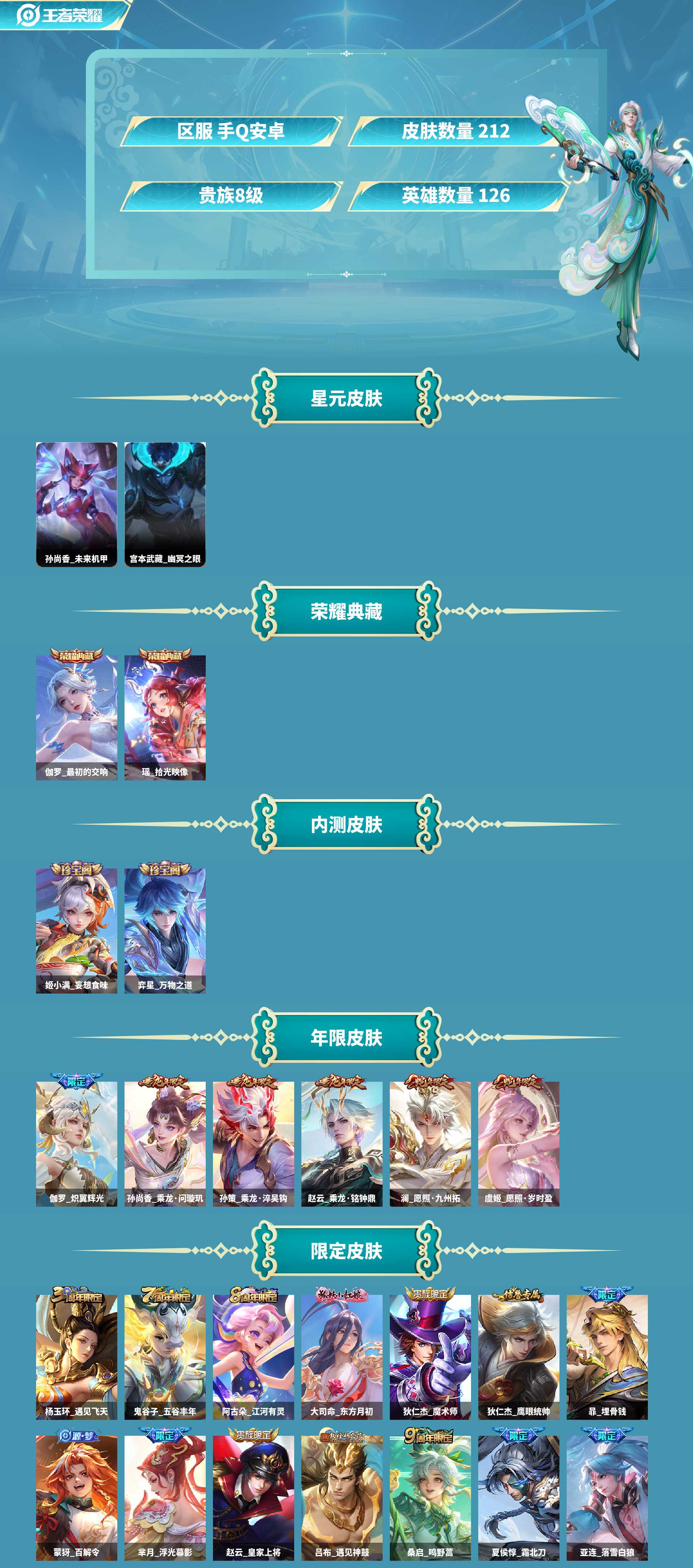 WZCMW420711王者荣耀账号详情图2