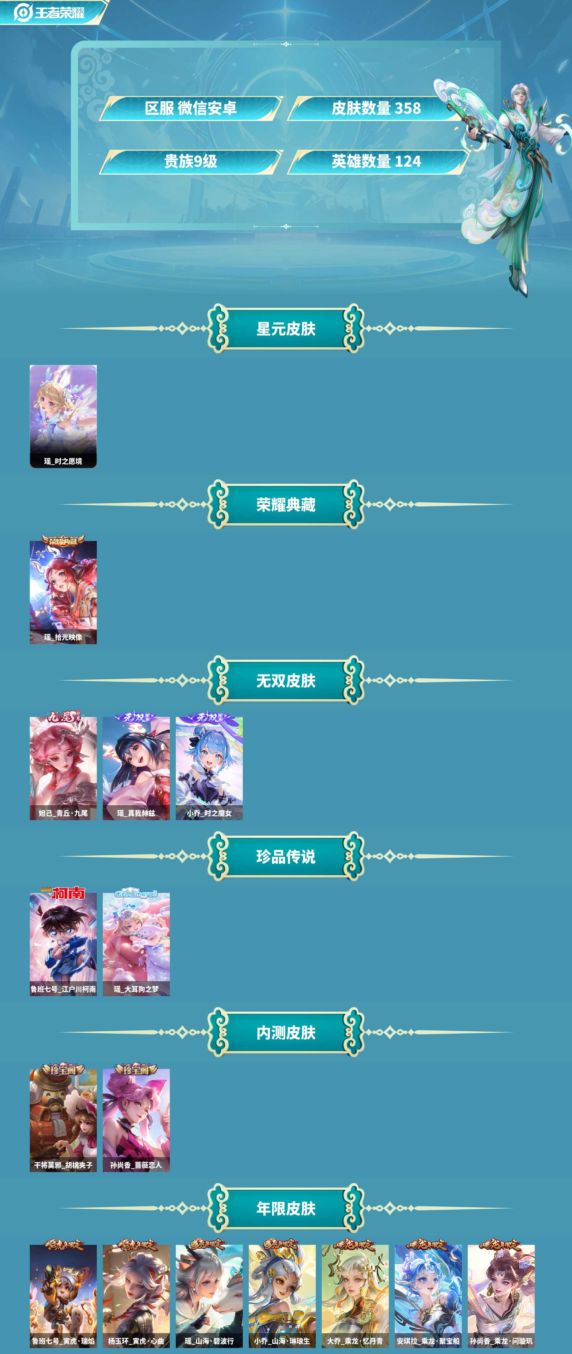 WZCMW420909王者荣耀账号详情图3