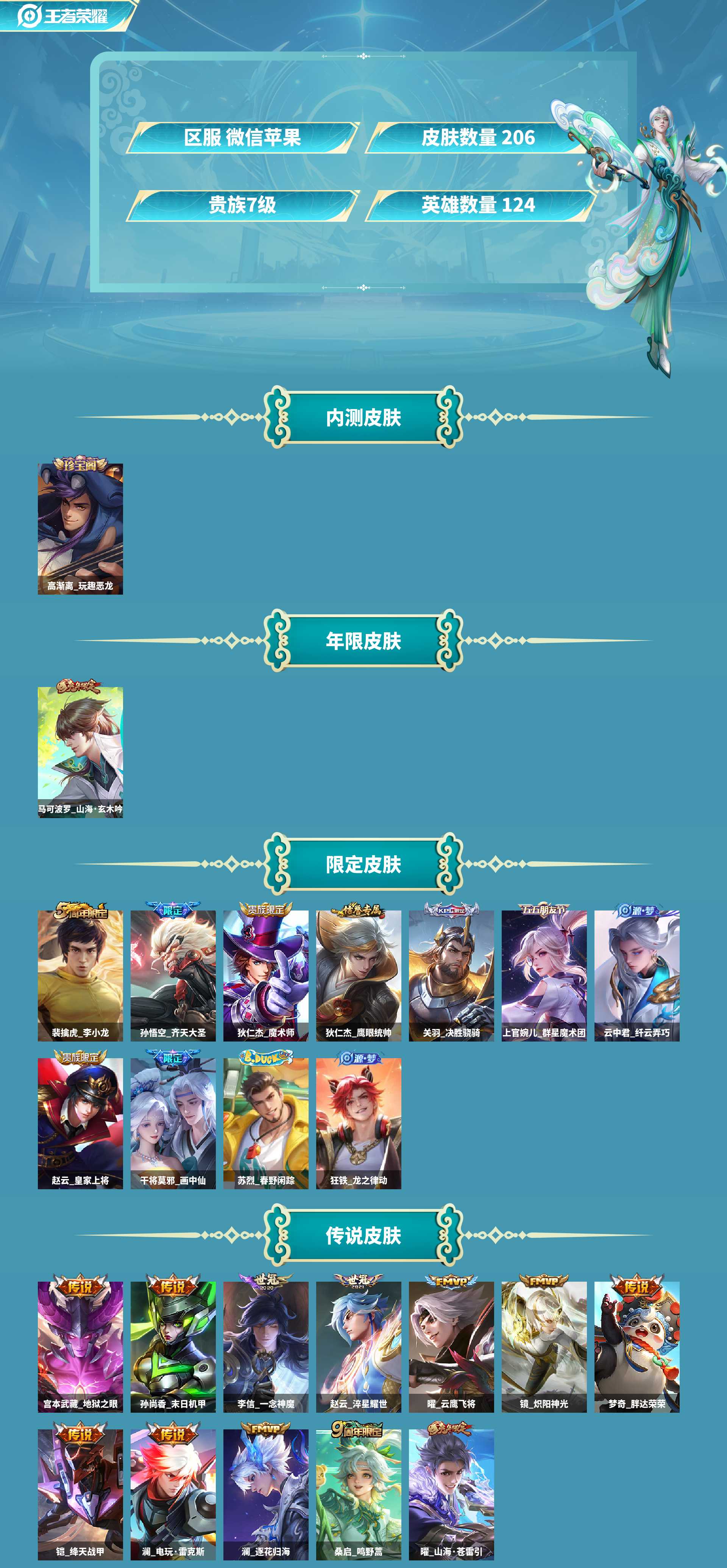 WZCMW4139583王者荣耀账号详情图2