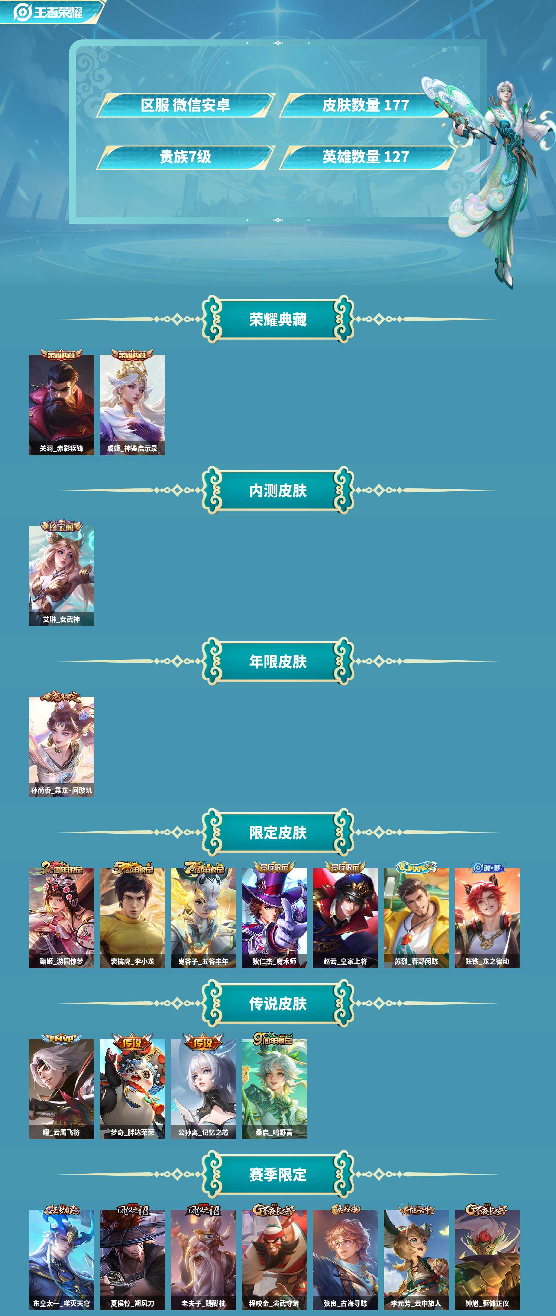 WZCMW4165530王者荣耀账号详情图2