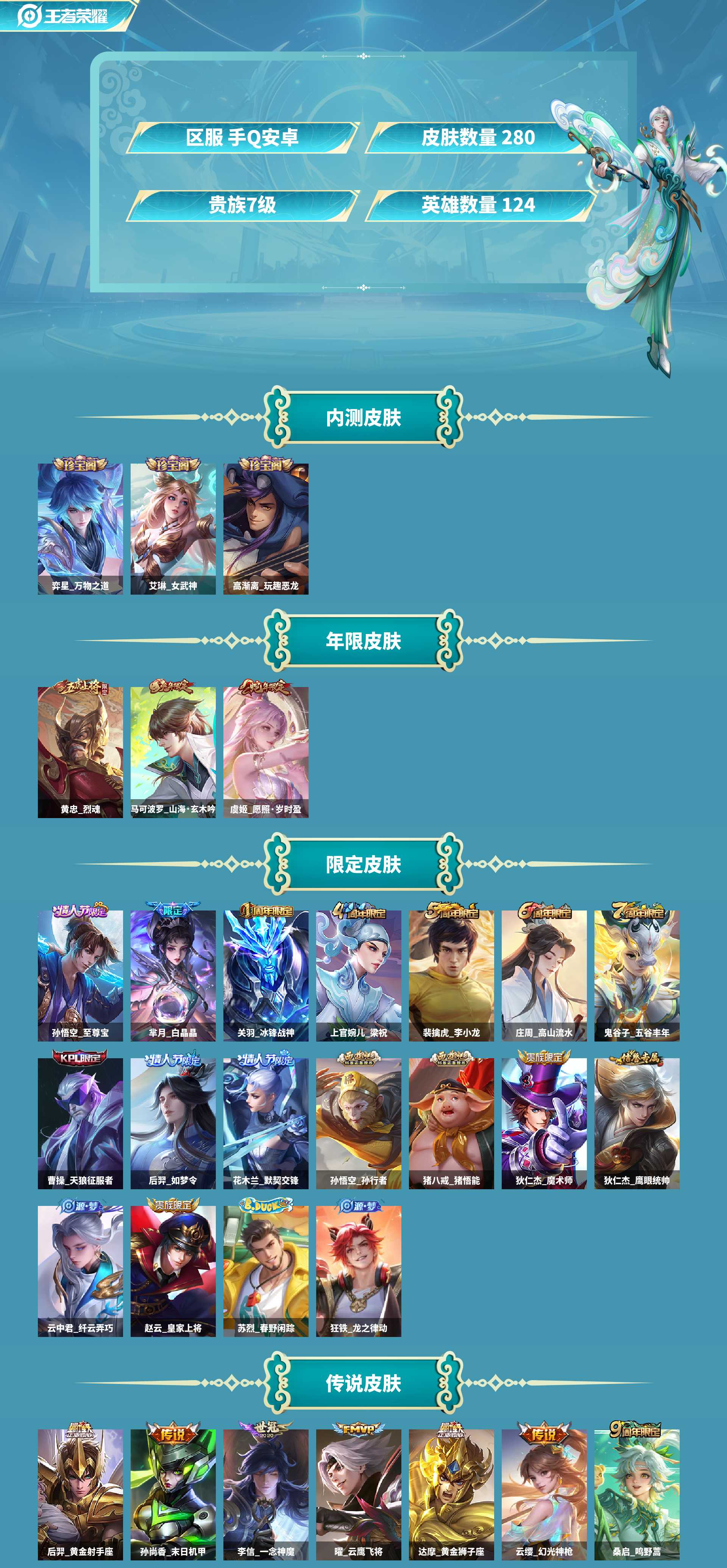 WZCMW4166524王者荣耀账号详情图2