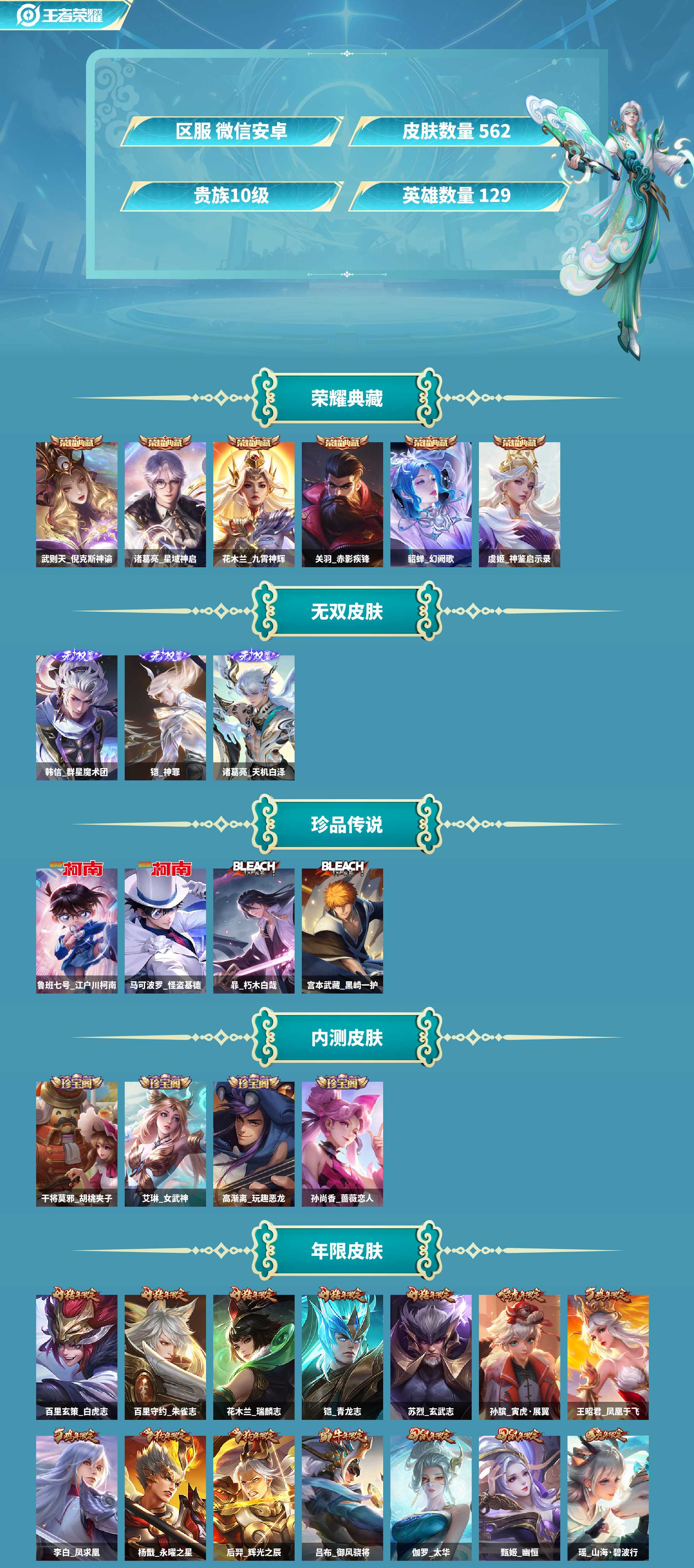 WZCMW4212368王者荣耀账号详情图2