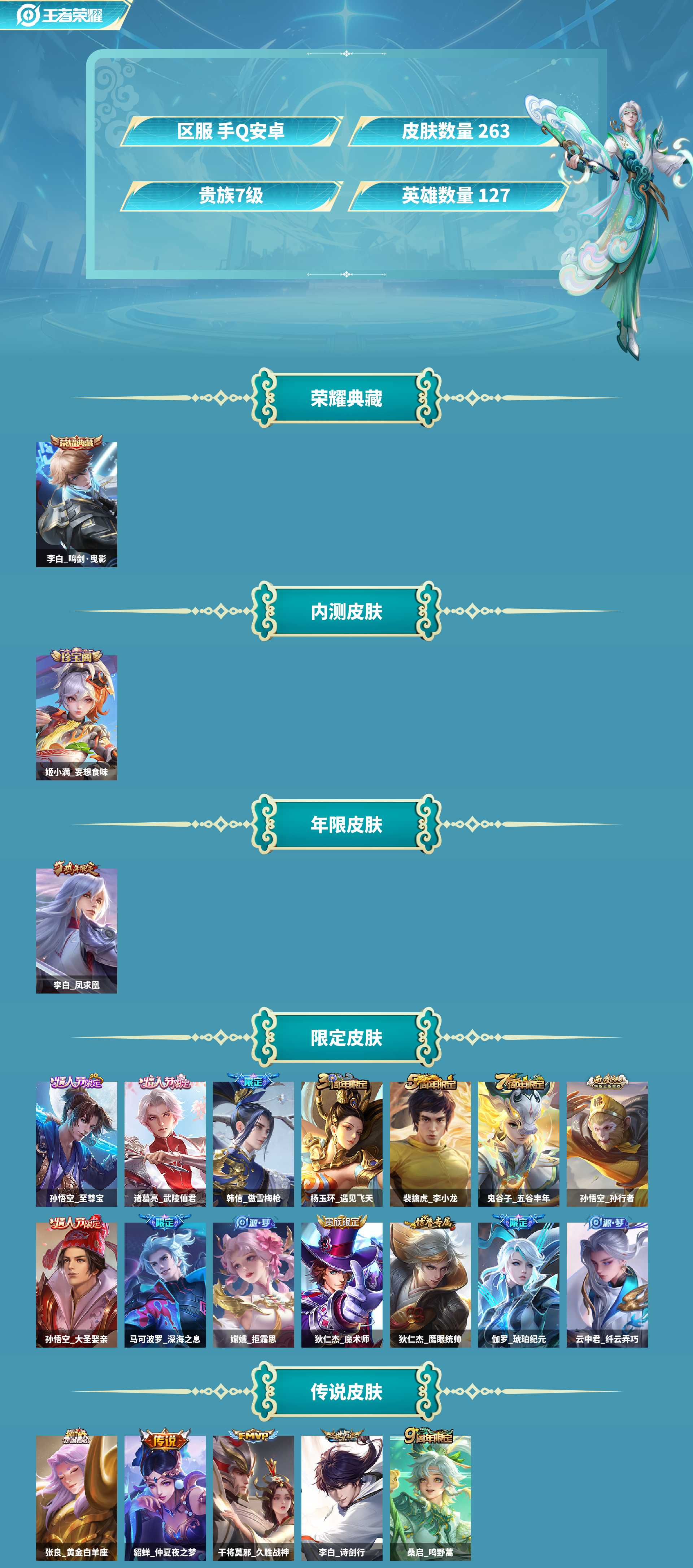 WZCMW4244653王者荣耀账号详情图2