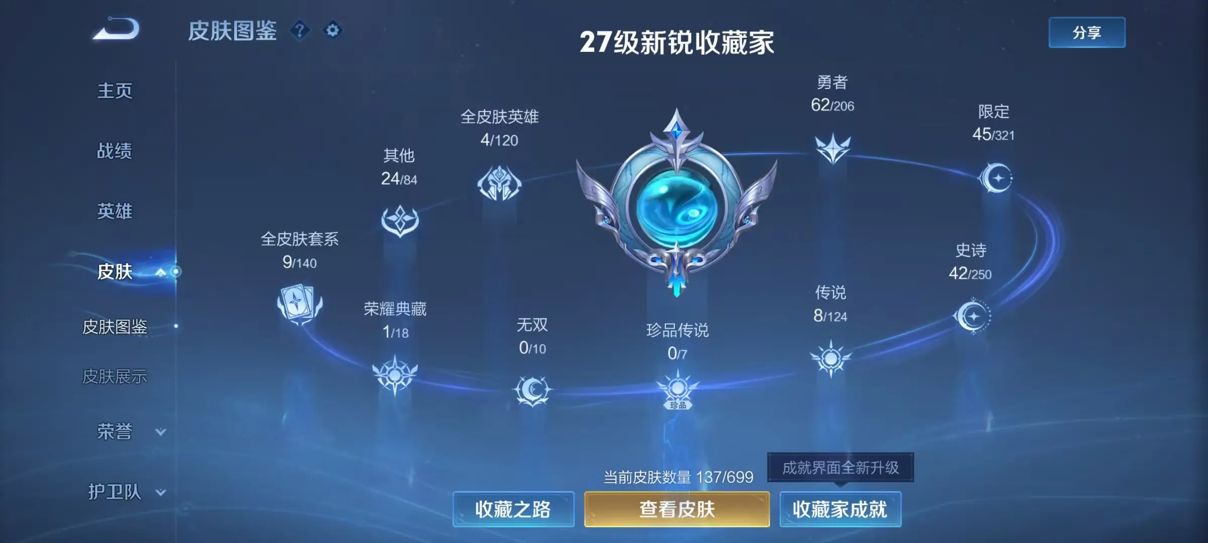 BZ605458 【连体王者-伽罗典藏-8传说 - 战力7904300-S忍者数量12-A忍者数量28-V10-通灵兽数16-忍战大野木95片忍战艾39片罗砂61片纲手47】 战力7904300 S