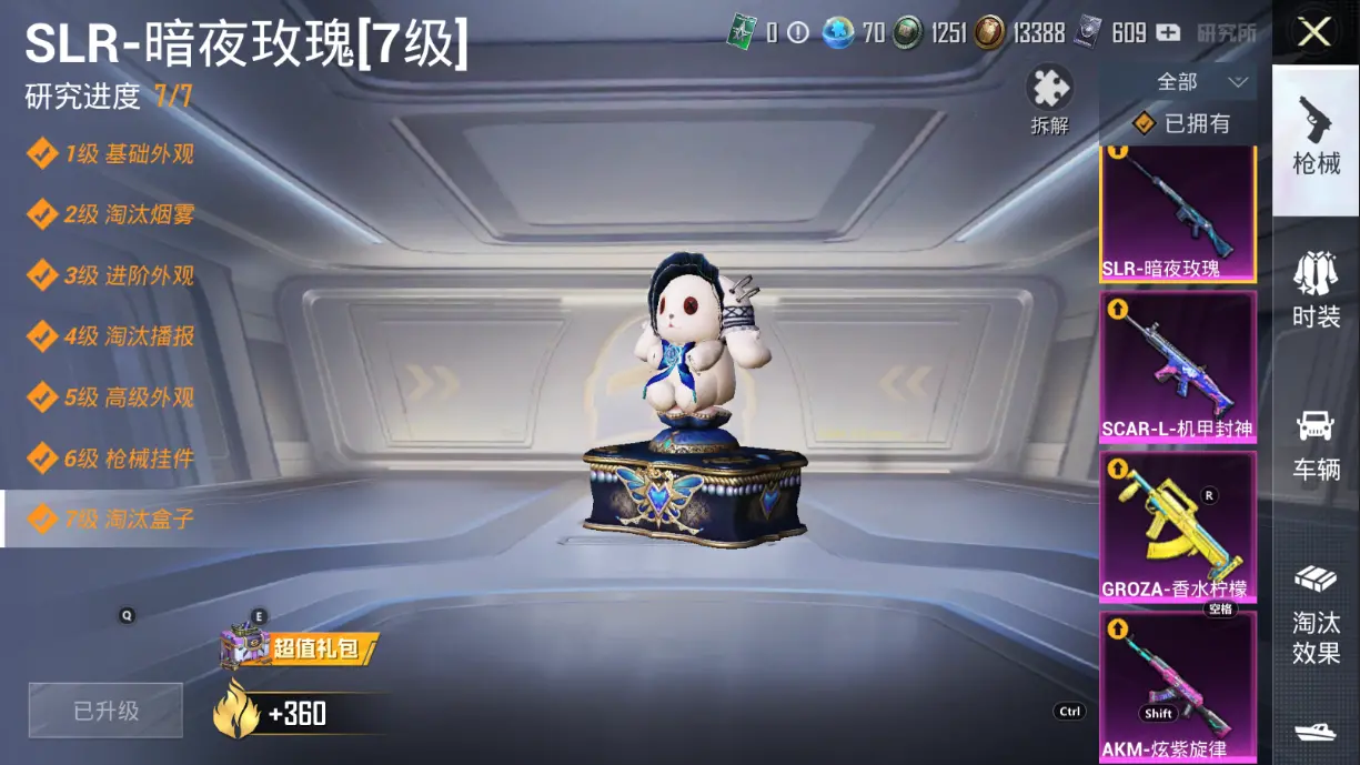 BZ605966 【【火箭少女-小丑鱼--小熊背包-4把7级满级枪+8粉装+5粉枪+1载具】】 热力值66282 粉装数量8 特效枪数量5 【可包赔】 【可二次实名】 【无防沉迷】 角色套装133 