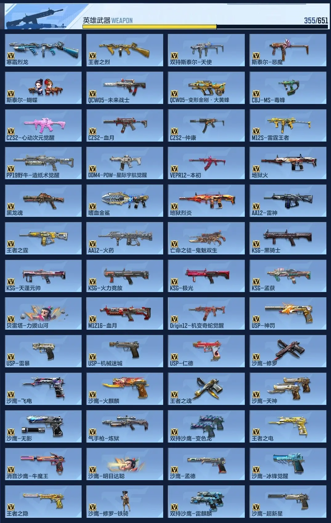 BZ610898 【5至尊-紫电王怒-拉丝王力-多三国带皮-8COP-葫芦娃C4】 V王者角色数59 王者V武器数量45 万化数量666 VIP等级【文本】VIP9级 【精英】 【是】