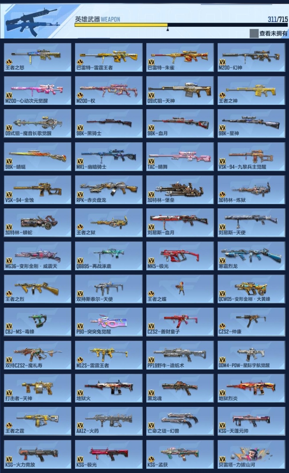 CFMZJY357171枪战王者账号详情图14 CFMZJY357171枪战王者账号详情图14