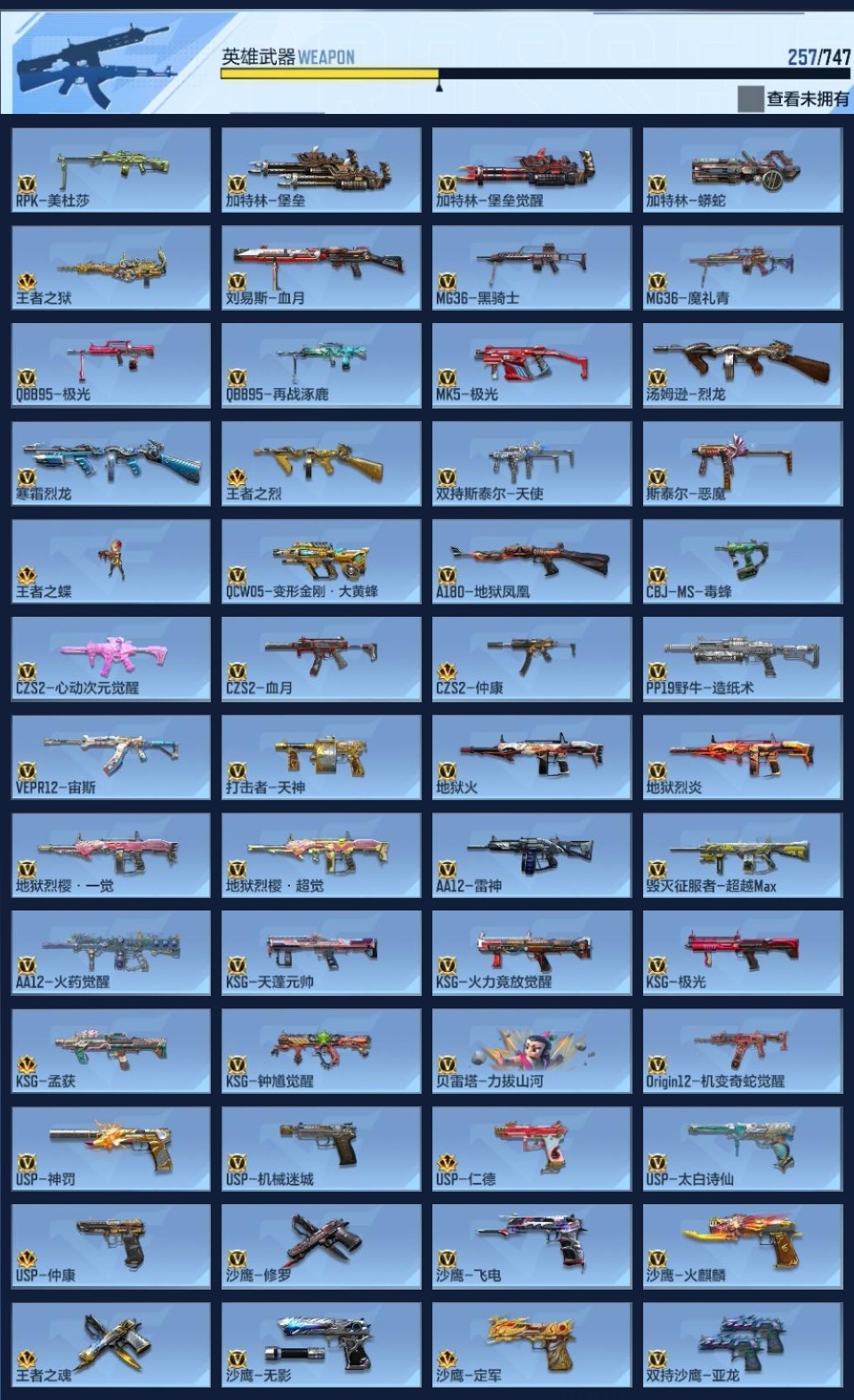 CFMZJY45625枪战王者账号详情图8