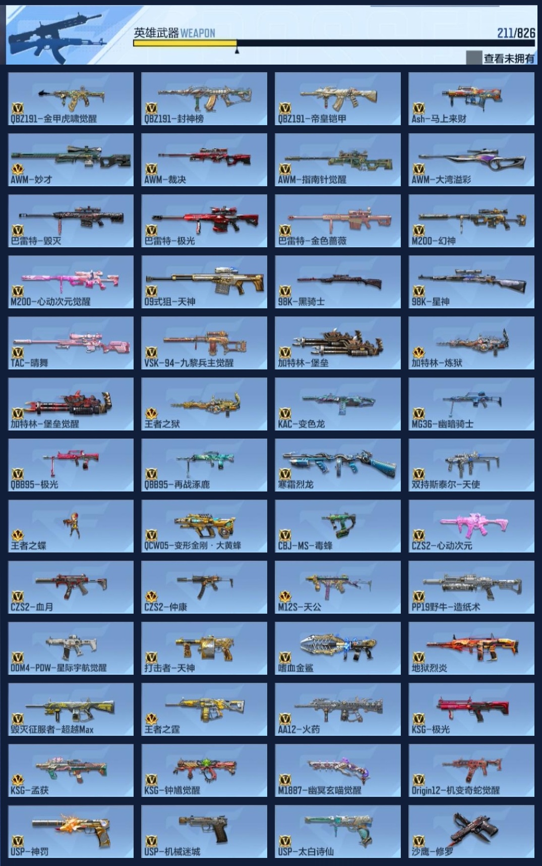 CFMZJY48420枪战王者账号详情图7