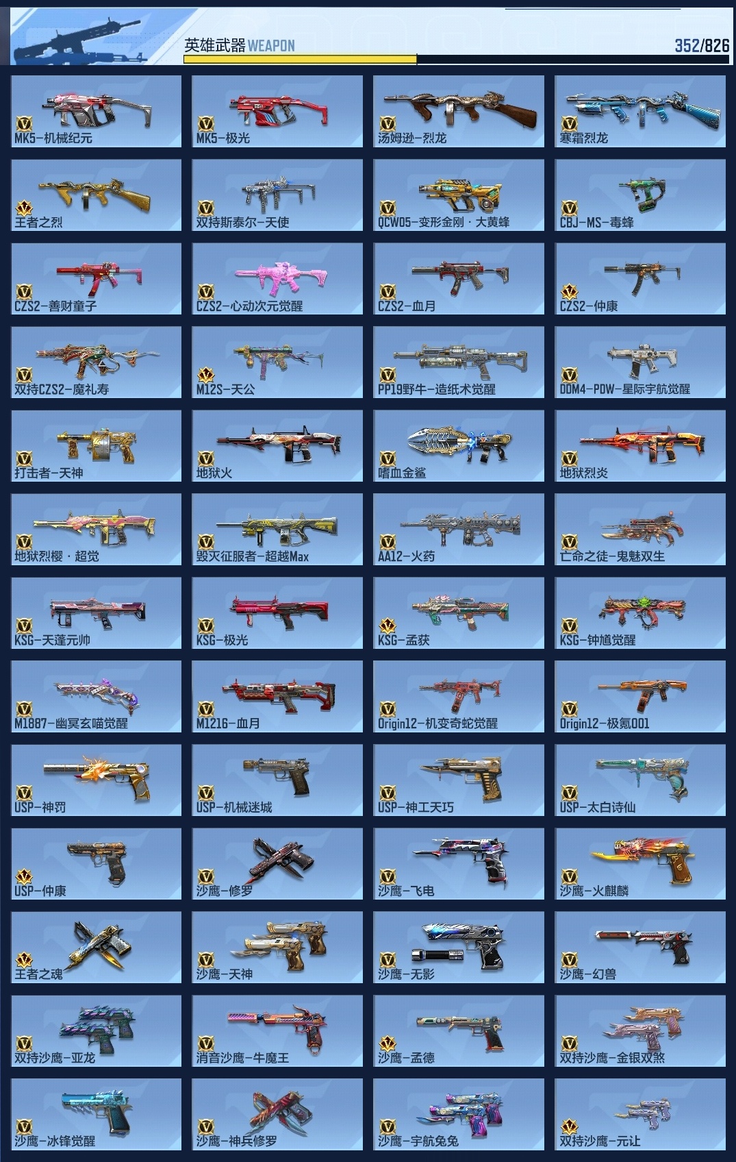 CFMZJY48954枪战王者账号详情图29