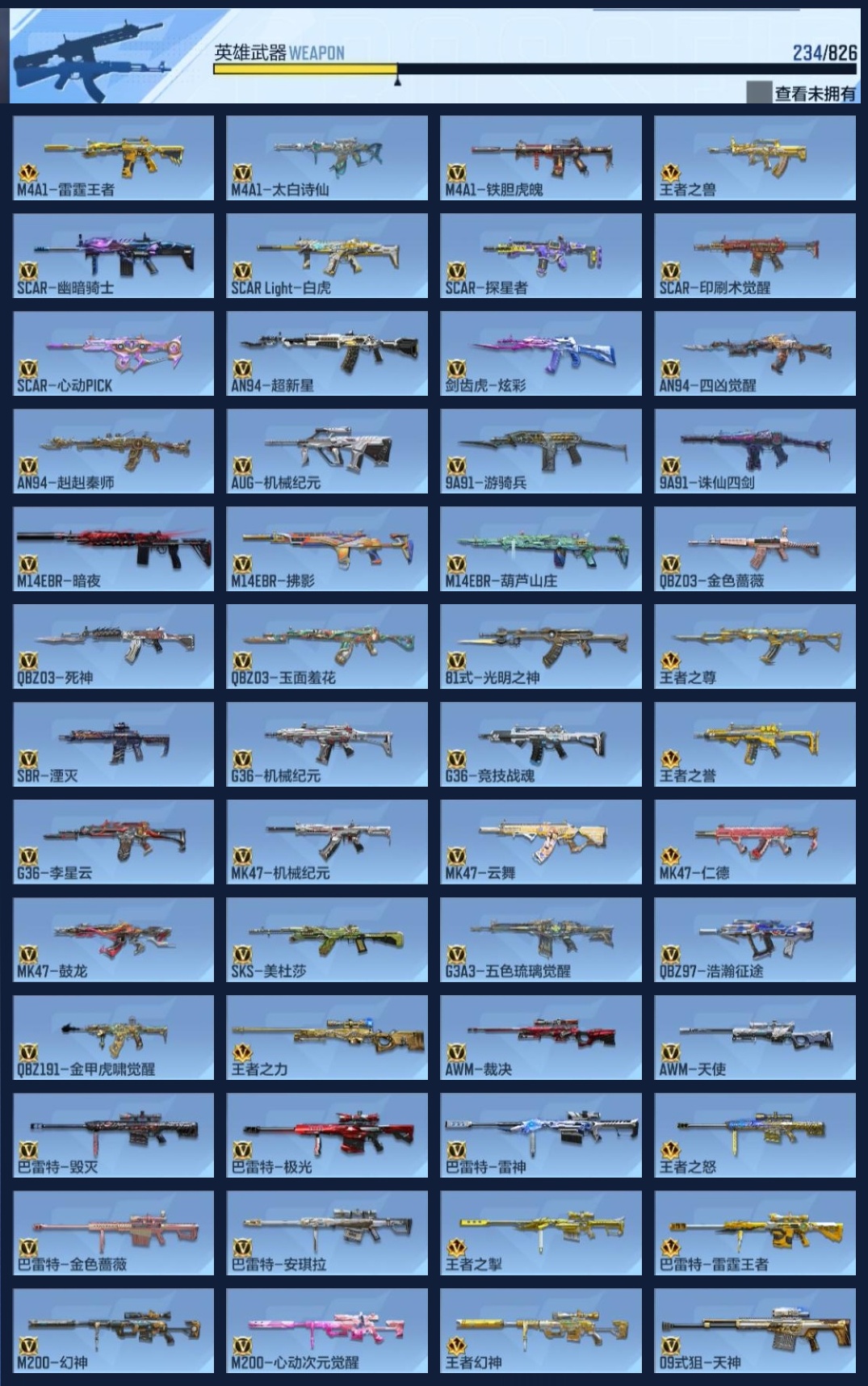 CFMZJY49304枪战王者账号详情图11